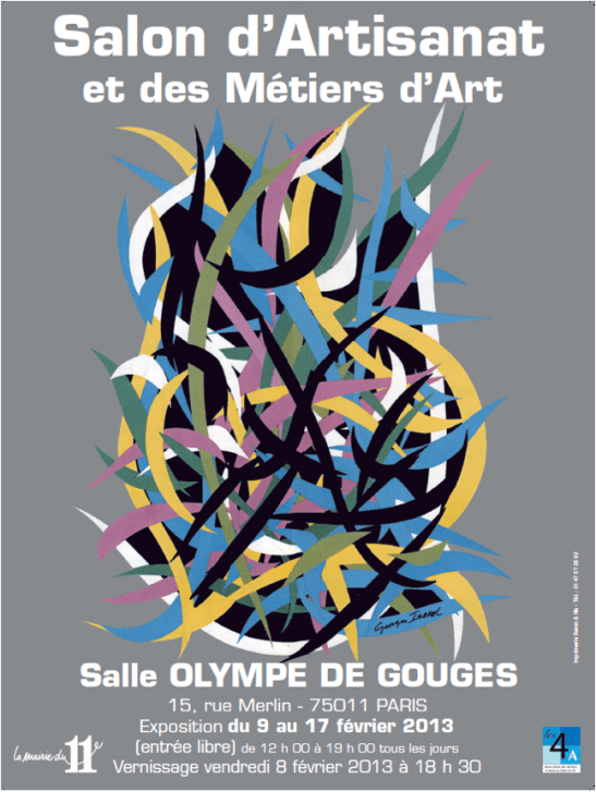 Affiche du Salon de l'Artisanat et des Métiers d'Art Paris 11ème