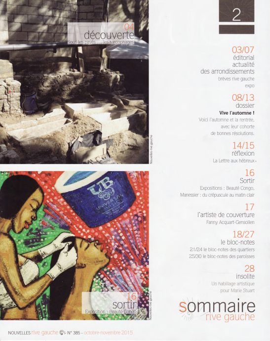 Nouvelles rive gauche sommaire