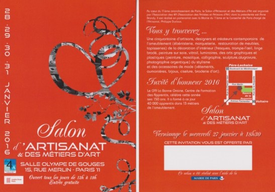 Salon des Métiers d'Arts Paris 11ème